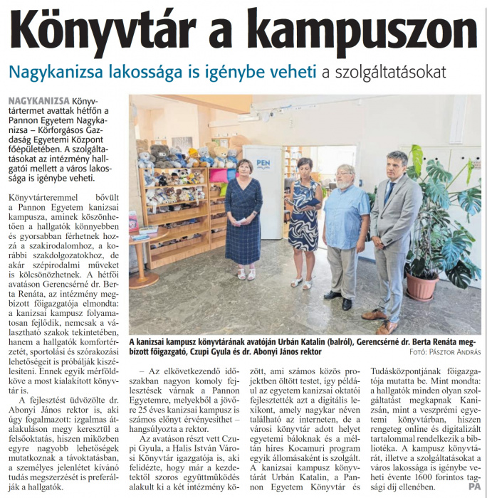 Zalai Hírlap 2024 09 03 205sz 02old - Könyvtár a kampuszon.jpg Zalai Hírlap 2024 09 03 205sz 02old - Könyvtár a kampuszon.jpg